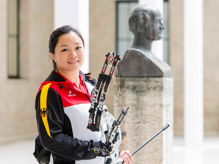 Bei den Paralympics 2016 in Rio? TUM-Studentin Vanessa Bui hofft sich zu qualifizieren. (Foto: Astrid Eckert)