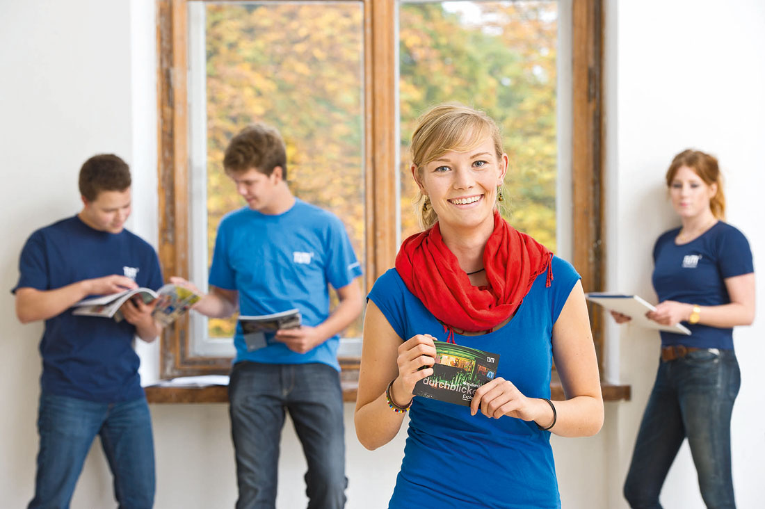 Four young people