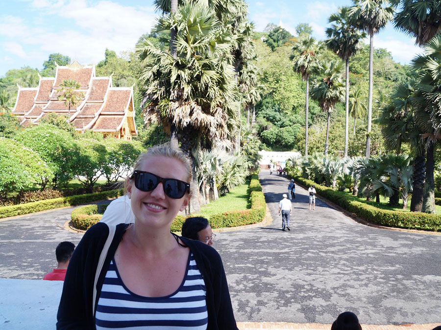 Sabrina Czechofsky in Luang Prabang in Laos Sabrina Czechofsky in Luang Prabang in Laos