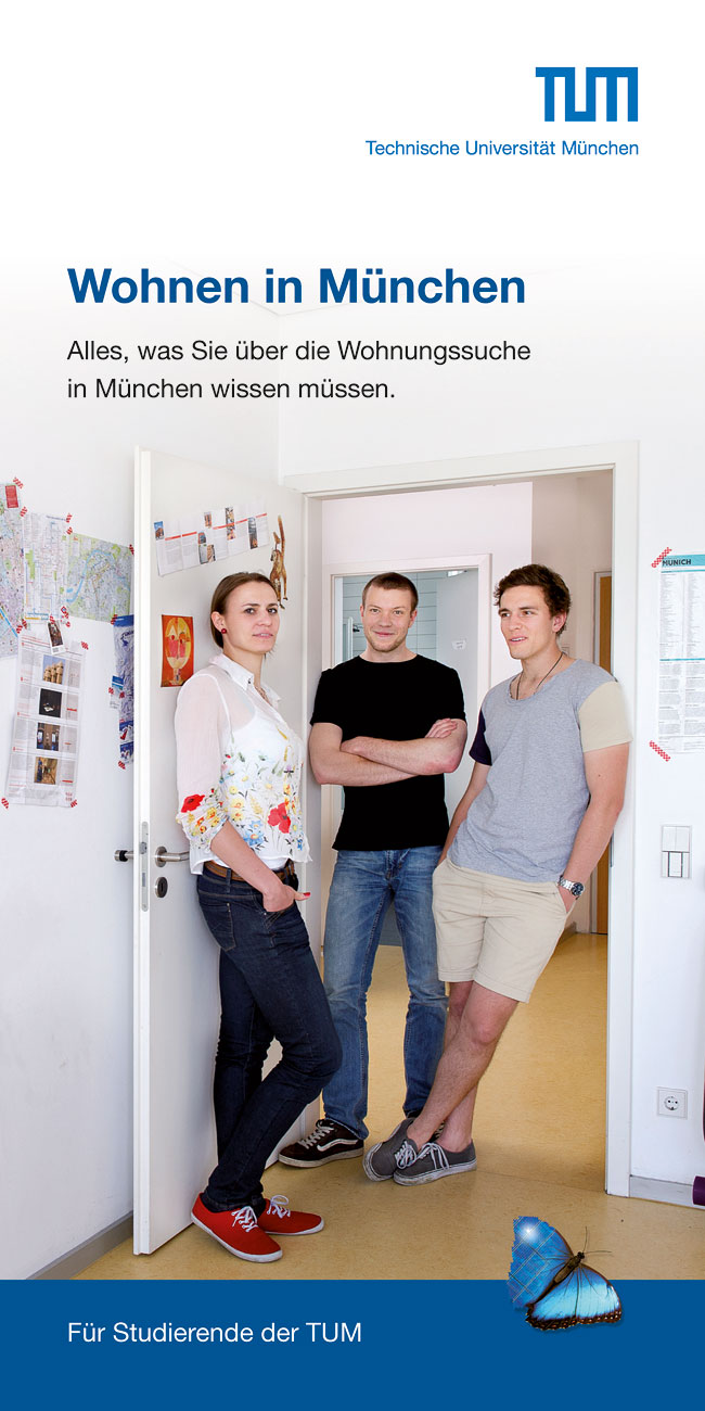 Drei Studierende in Wohnung