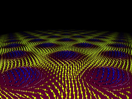 A grid of magnetic vortex structures