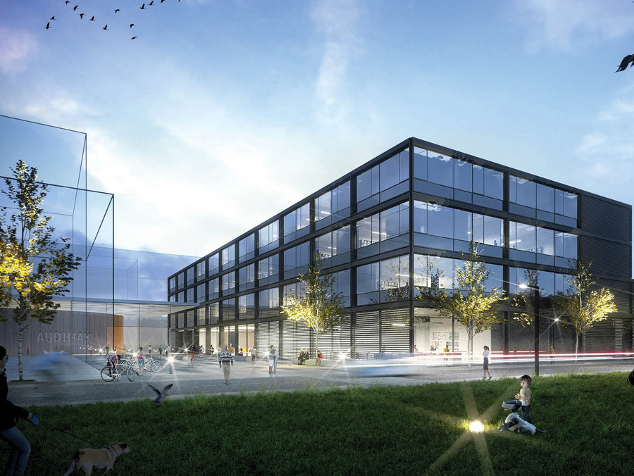 Der Sieger-Entwurf für das neue Fakultätsgebäude für Elektrotechnik und Informationstechnik.
