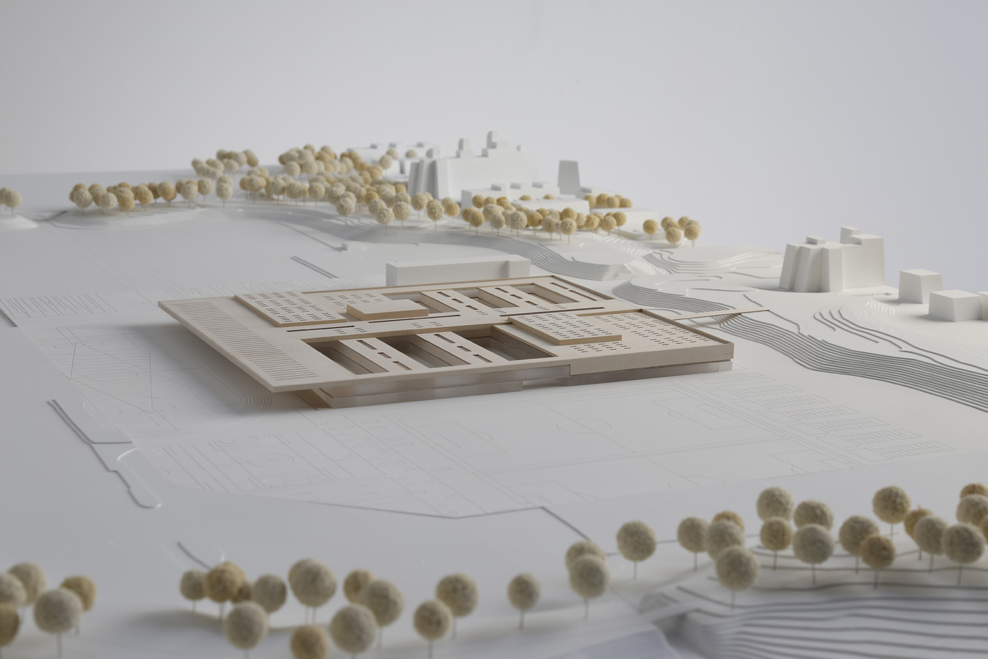 Neugestaltung des TUM Campus im Olympiapark: Gewinner des Architekturwettbewerbs sind Gewinner sind Dietrich Untertrifaller mit Ballina Schubert Landschaftsarchitekten. (Bild: Studio Roland Schmid) Neugestaltung des TUM Campus im Olympiapark: Gewinner des Architekturwettbewerbs sind Gewinner sind Dietrich Untertrifaller mit Ballina Schubert Landschaftsarchitekten.