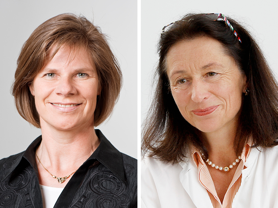 Prof. Ulrike Protzer, TUM-Lehrstuhl für Virologie, und Dr. Hedwig Roggendorf, Leiterin der Impfsprechstunde am Klinikum rechts der Isar.  (Bilder: A. Heddergott, TUM / M. Stobrawe, MRI)