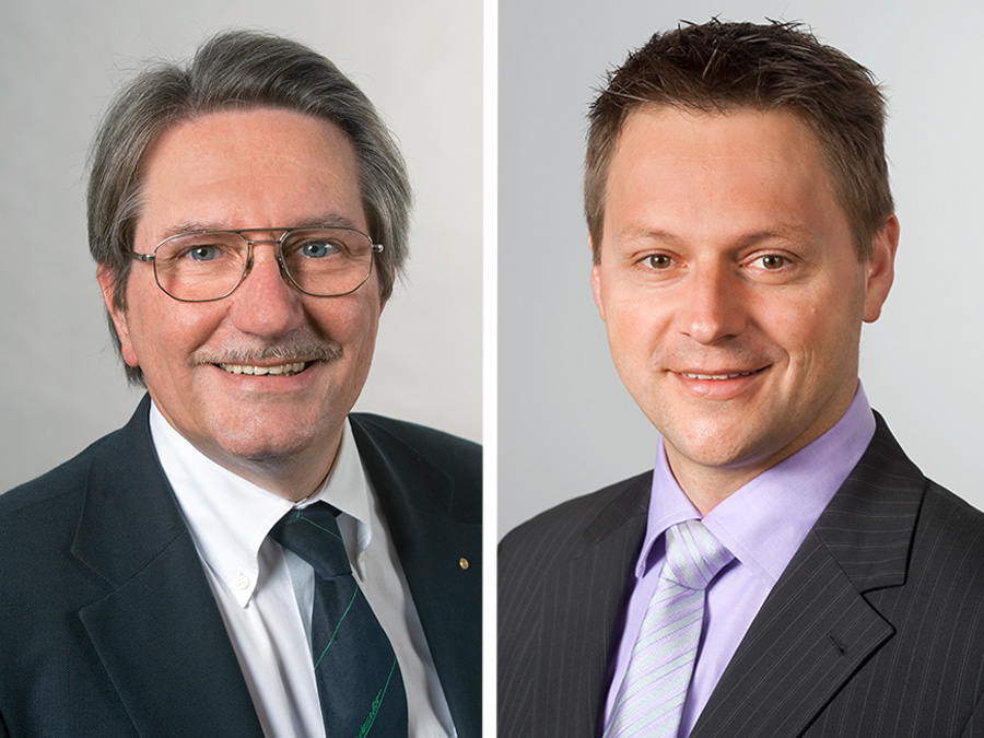 Prof. Thomas A. Wunderlich (links) und Prof. Stephan Freudenstein.