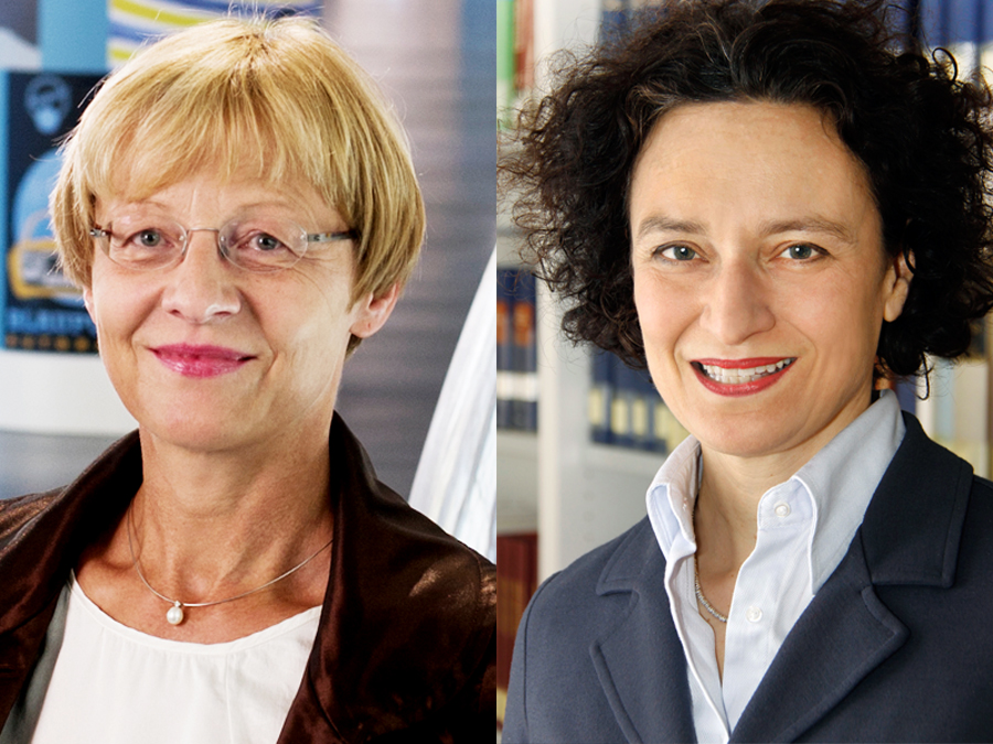 Prof. Karin Zachmann (left) und Prof. Mariacarla Gadebusch Bondio.