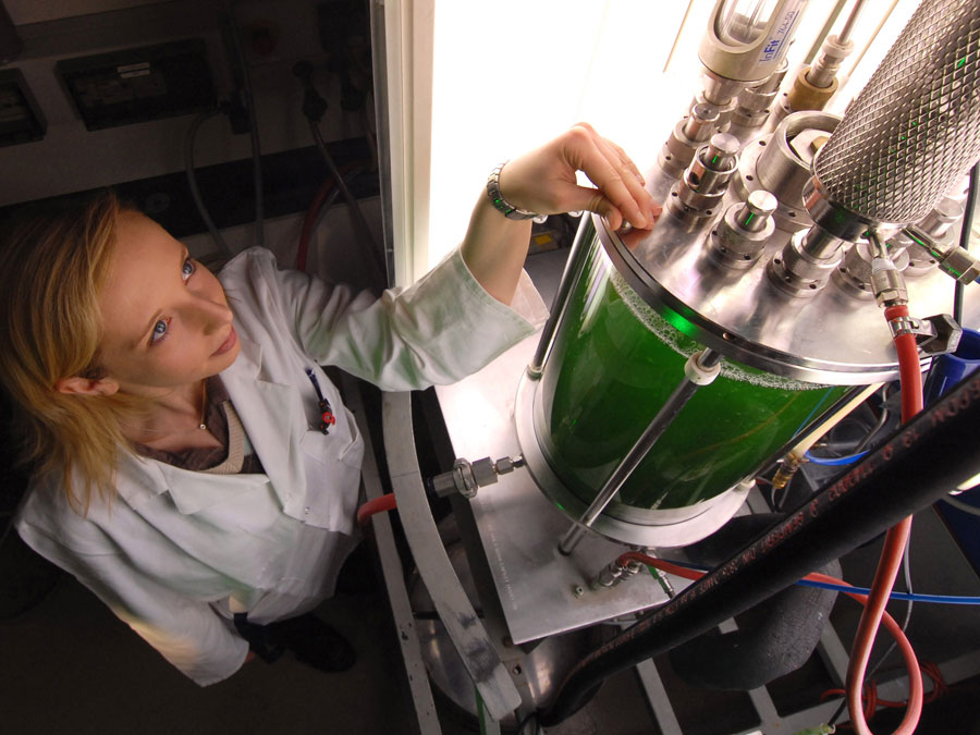 Scientist in a biotechnoloy laboratory