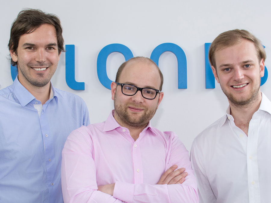 Celonis-Gründer Martin Klenk, Bastian Nominacher und Alexander Rinke