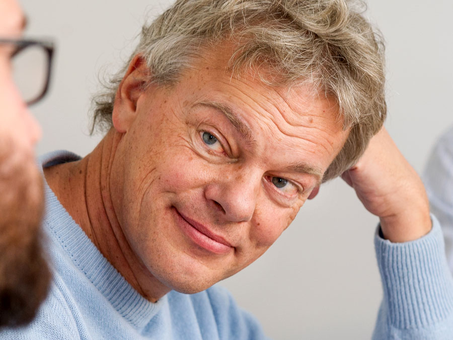 Prof. Edvard Moser during a visit to TUM in October 2014 (Photo: Astrid Eckert / TUM).