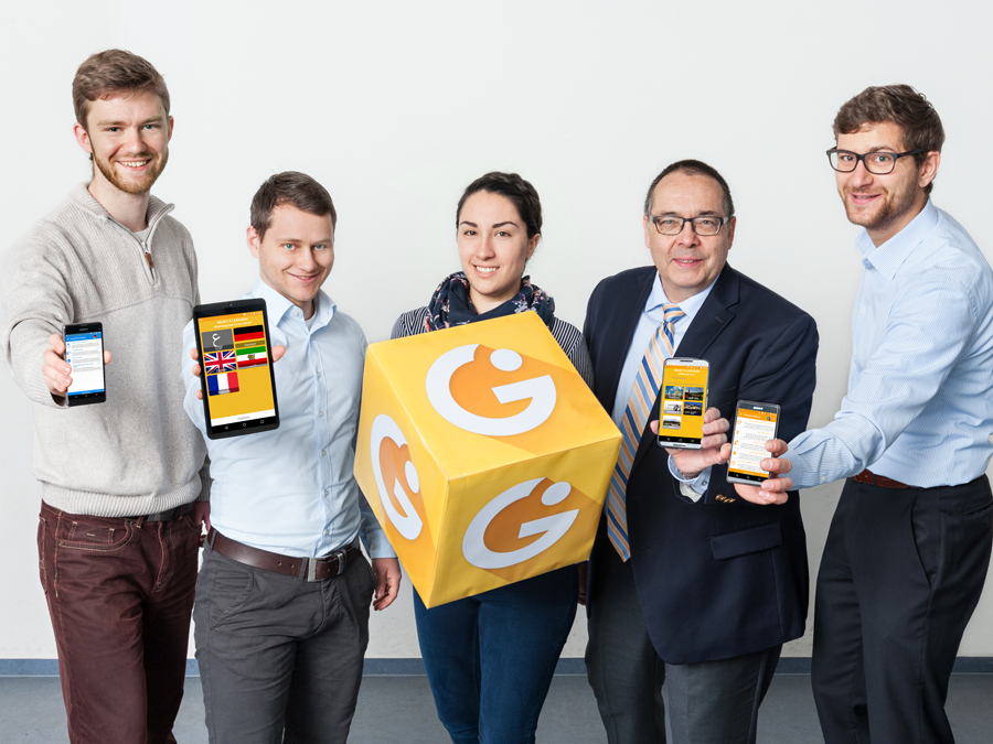 Martin Schrimpf, Maximilian Schreieck, Julia Götz, Prof. Helmut Krcmar and Dr. Manuel Wiesche.