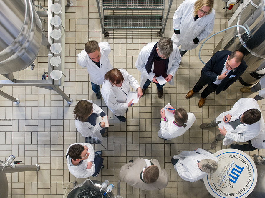 Brauworkshop in der Forschungsbrauerei Weihenstephan (Bild: TUM/ A. Heddergott)