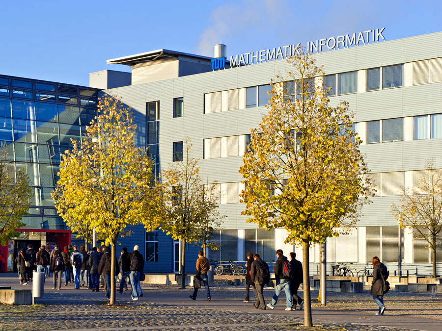 Das Gebäude der Fakultäten für Informatik und Mathematik in Garching.
