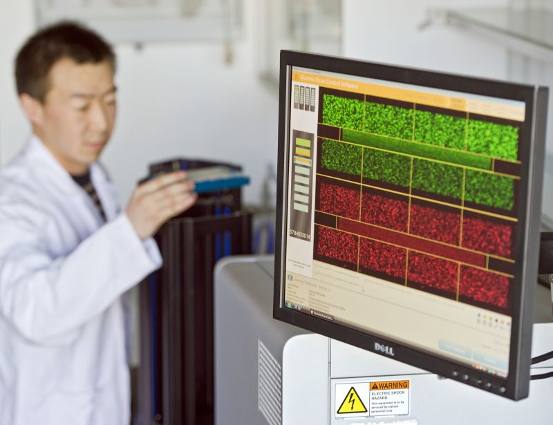 DNA analysis technology. Photo: A. Heddergott / TUM