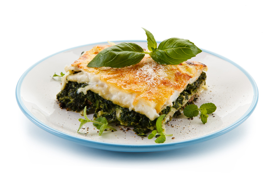 For the tests of the study, subjects consumed a high-carbohydrate meal such as such a vegetable lasagna. (Picture: iStockphoto/ gbh007)