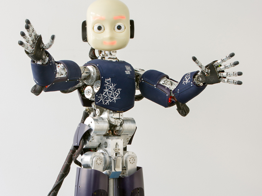 Der androide Roboter iCub