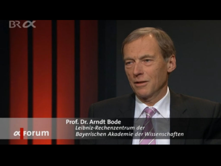 Professor Arndt Bode zu Gast im BR alpha-Forum (Foto: BR alpha/alpha-Forum)