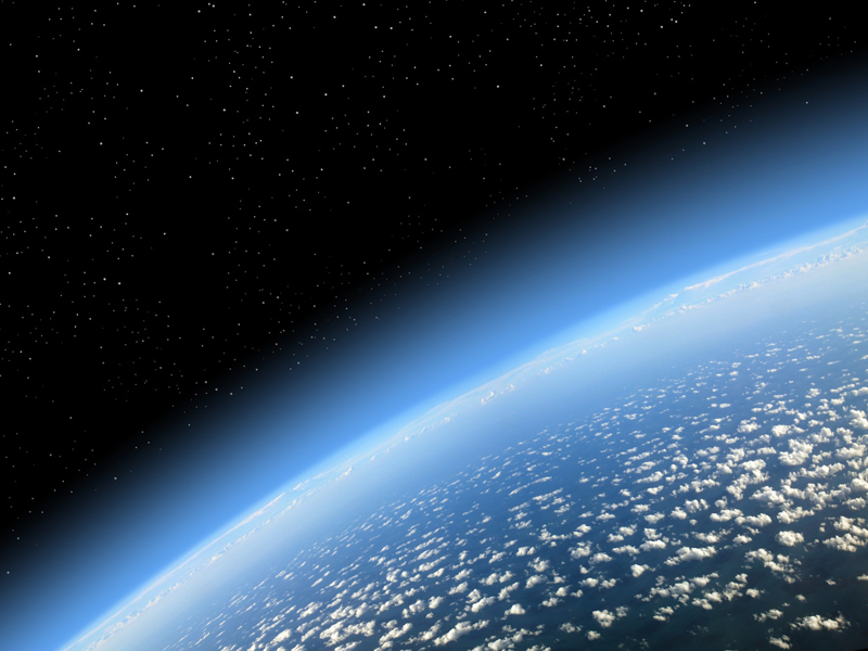 Der Cube-Satellit soll ins All geschossen werden. (Bild: studio023 / fotolia) Blick vom Weltall auf die Erde.
