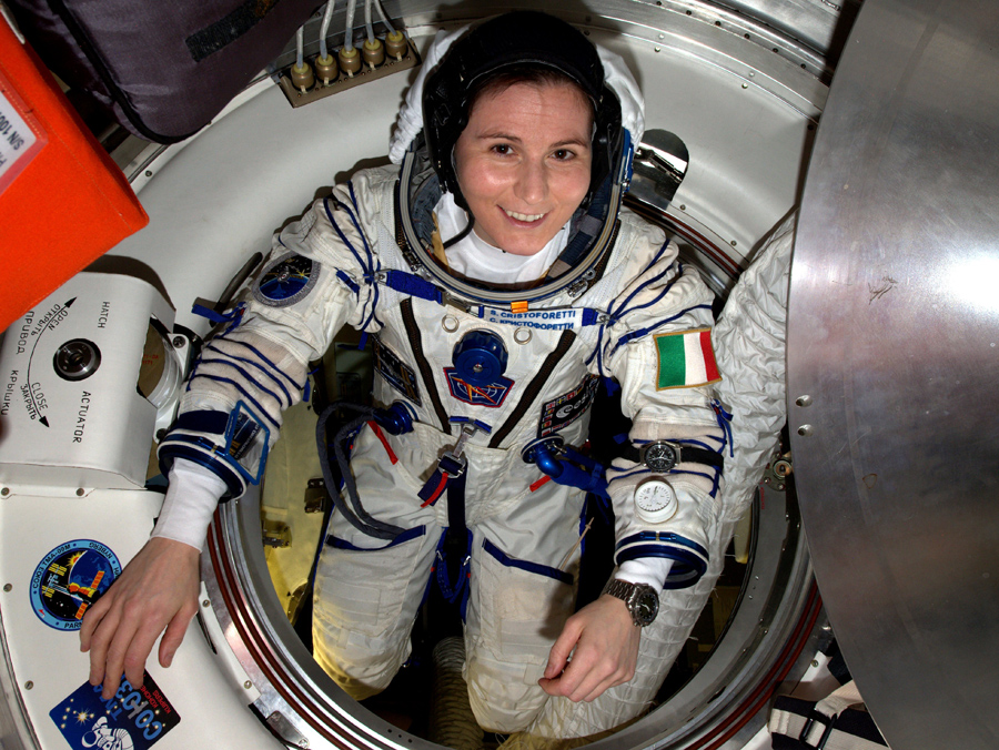 ESA-Astronaut Samantha Cristoforetti.