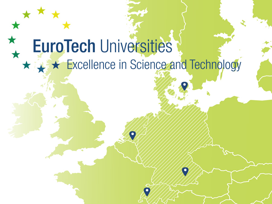 The four EuroTech Universities: Technical University of Denmark (DTU), Eindhoven University of Technology (TU/e), Ecole Polytechnique Federale de Lausanne (EPFL) and Technische Universität München (TUM).