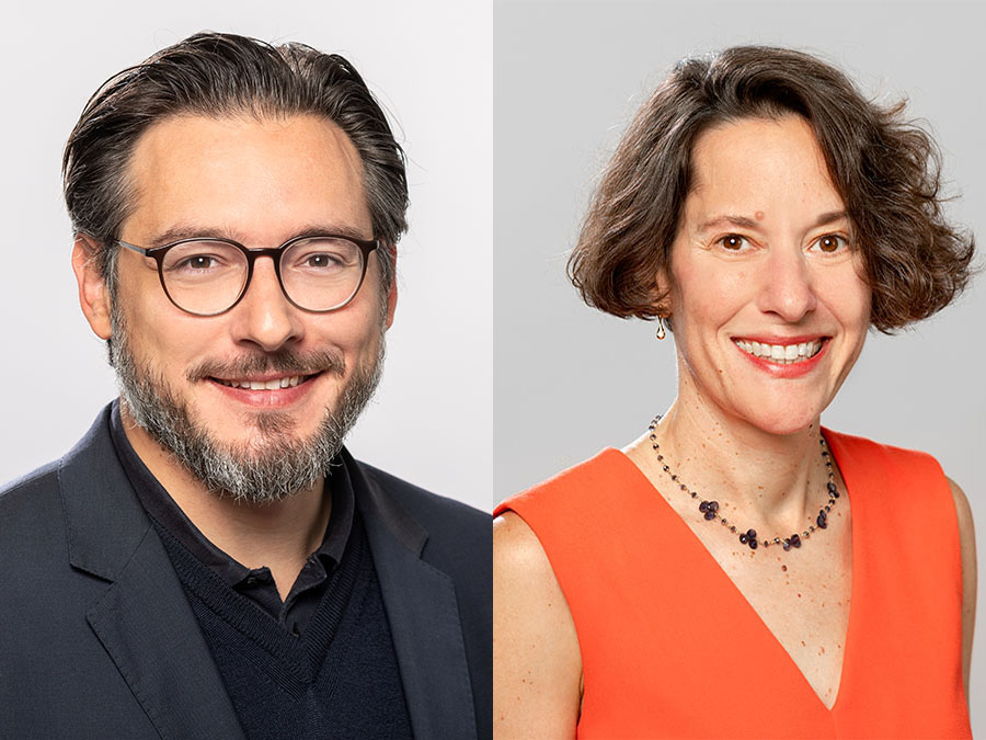 Von links: Prof. Sami Haddadin und Prof. Brenda Schulman.