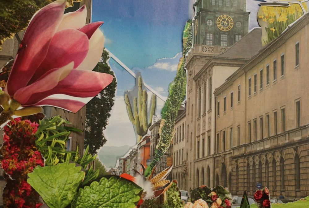 Im Stop-Motion Film „Liliutopie“ hält die Natur Einzug in die Städte, nachdem sich die Straßen in die Luft verlagert haben. (Still aus dem Film von Beltinger, Glasmann, Kraeme, Kretschmer, Schwarz, Späth und Wagner) Im Stop-Motion Film „Liliutopie“ hält die Natur Einzug in die Städte, nachdem sich die Straßen in die Luft verlagert haben.