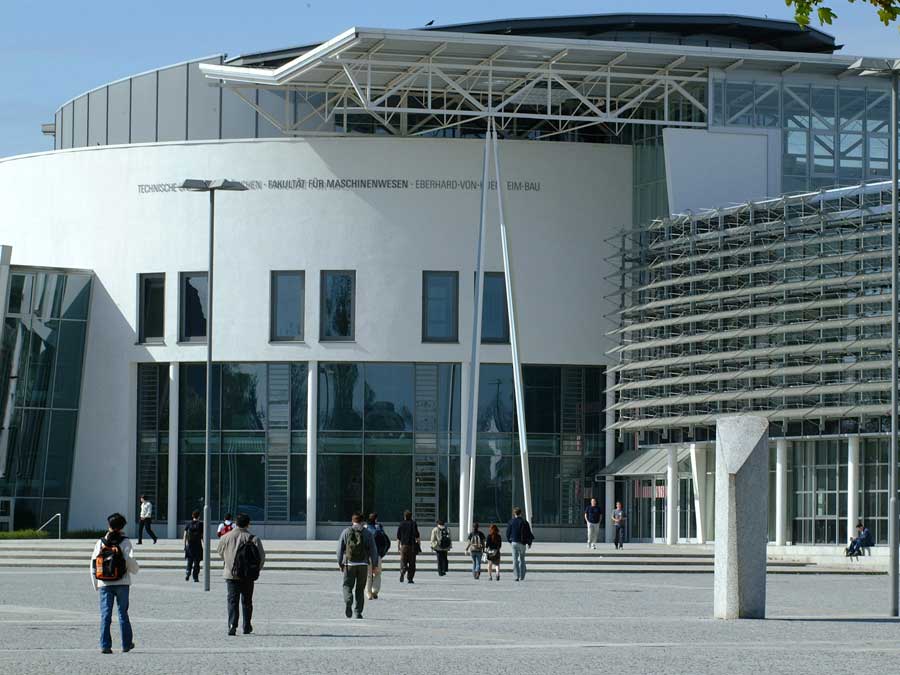 Die Fakultät für Maschinenwesen auf dem Campus Garching.