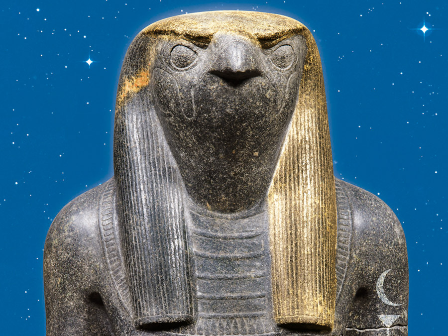 Plakatmotiv: Statue vor Sternenhimmel Plakatmotiv: Statue vor Sternenhimmel