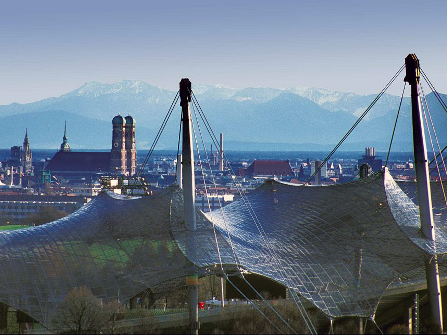 Zeltdach des Münchner Olympiastadions