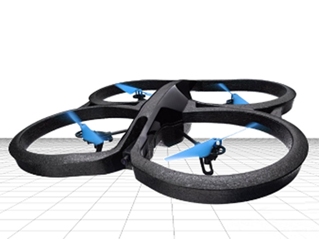 Computersimulation eines Quadrotors. (Bild: J. Sturm / TUM) Computersimulation eines Quadrotors. (Bild: J. Sturm / TUM)