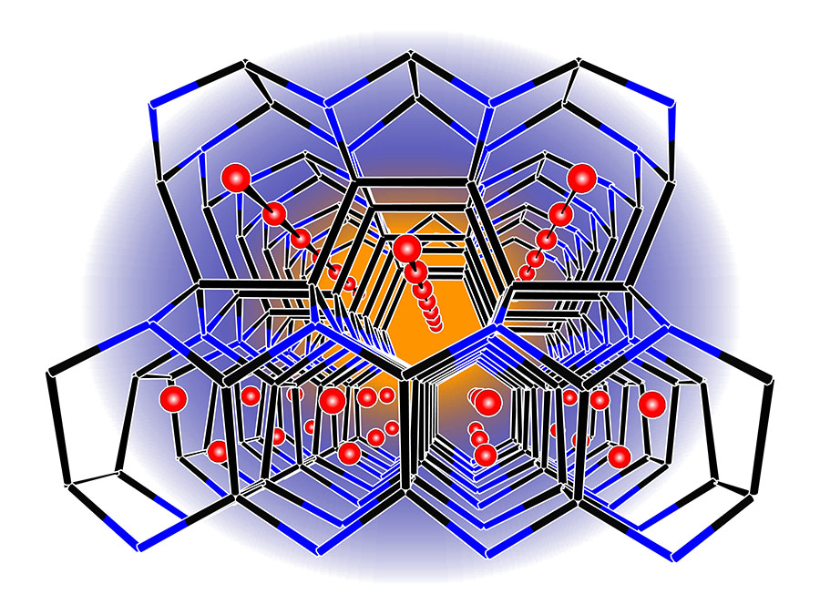 Lithium borosilicid framework - Image: T. Fässler, M. Zeilinger/TUM
