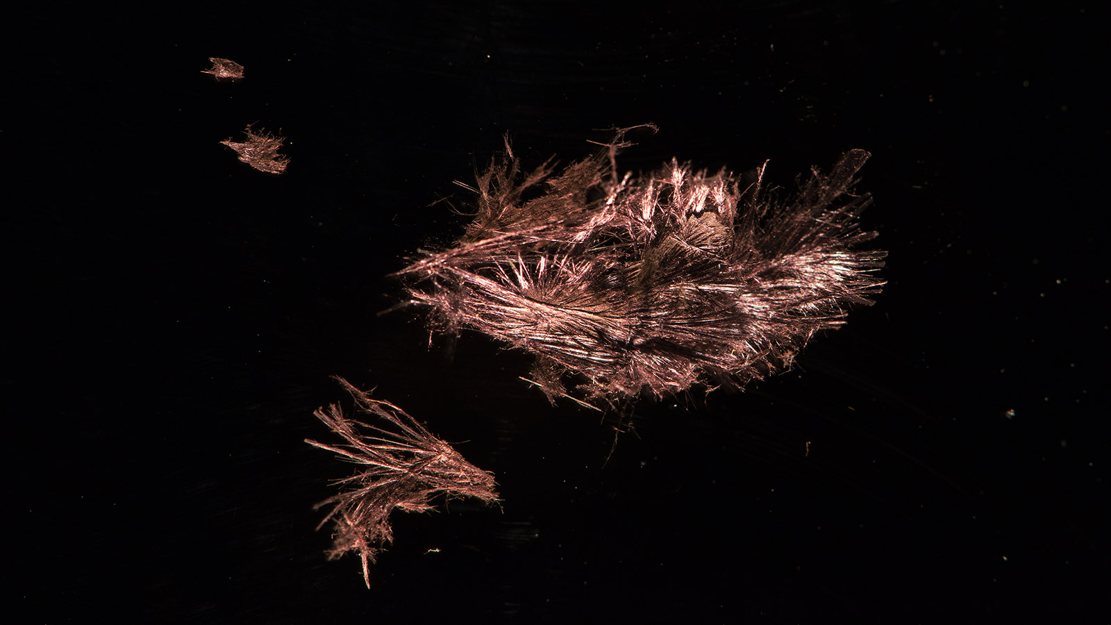 Needles of the flexible semiconducting SnIP.