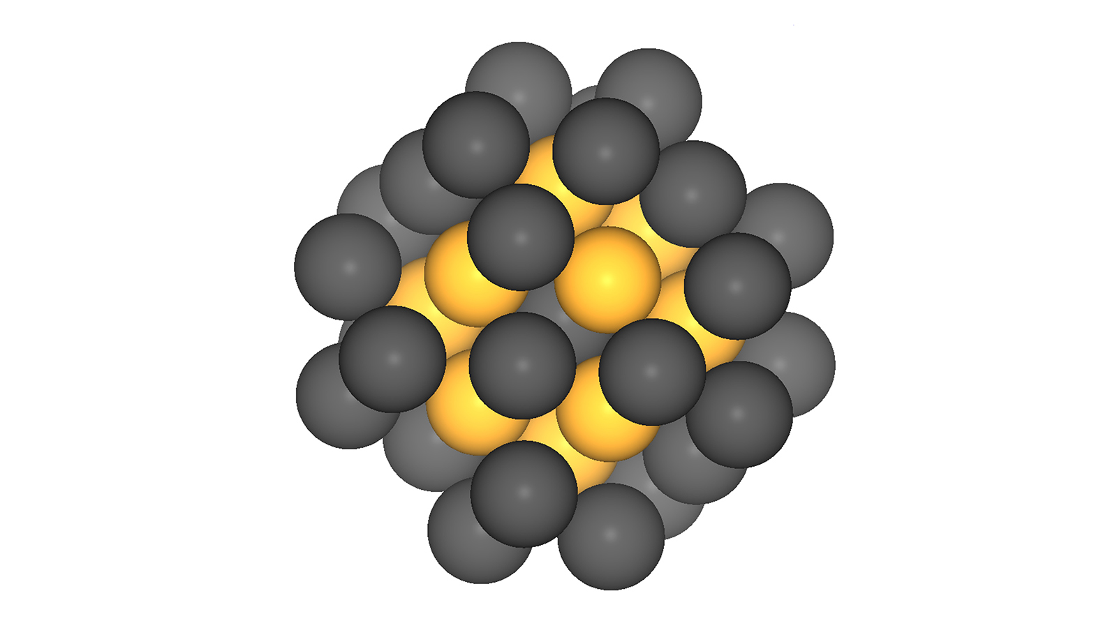 Platin-Nanopartikel mit 40 Atomen.