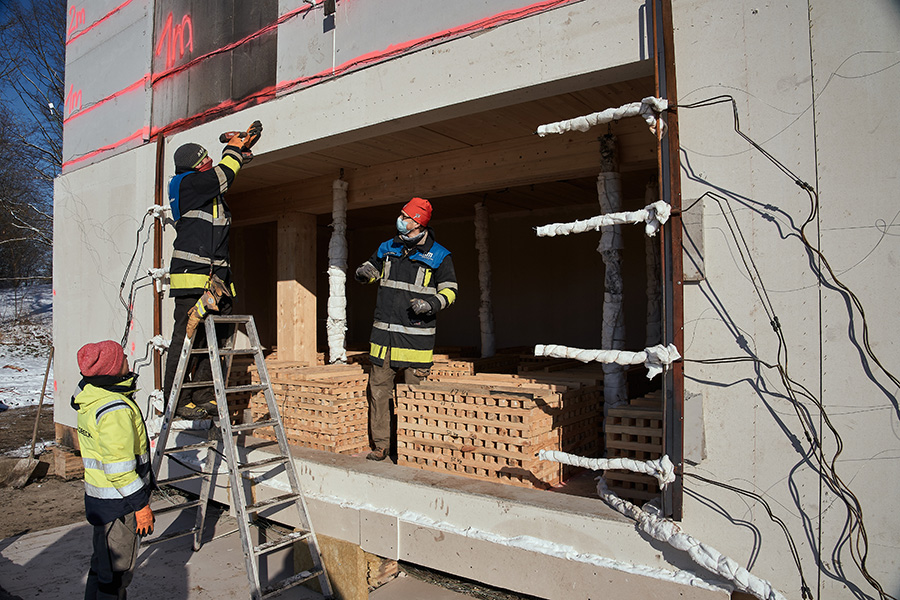 Über 400 Messstellen sind im und am Brandraum verbaut.