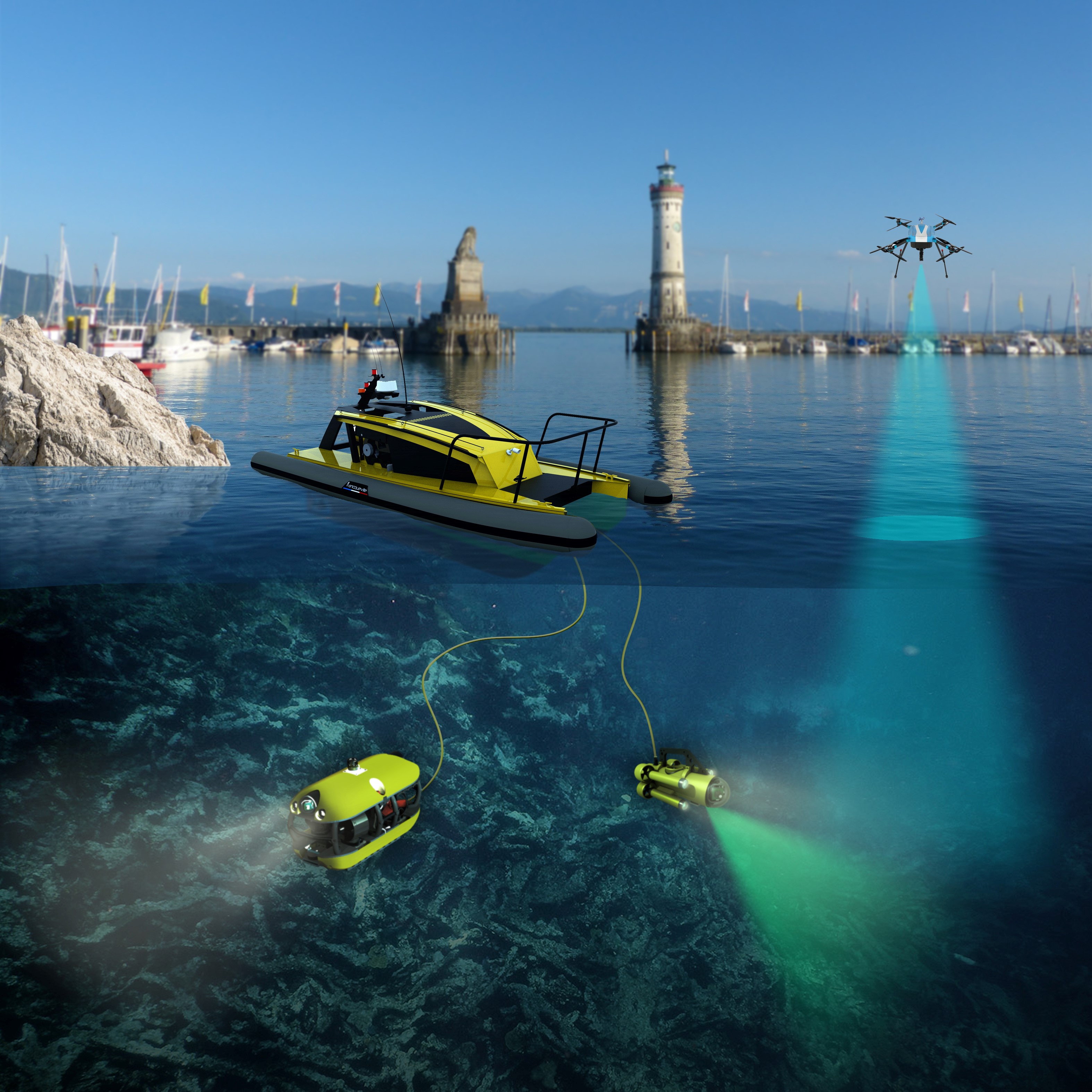 SeaClear A system consisting of four robots ensures clean sea floors.