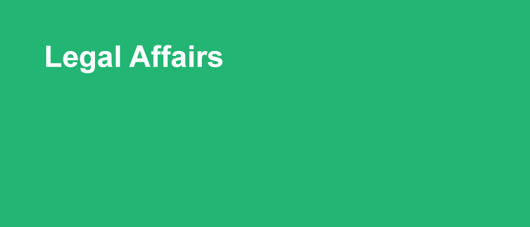 Legal Affairs Banner "Legal Affairs"