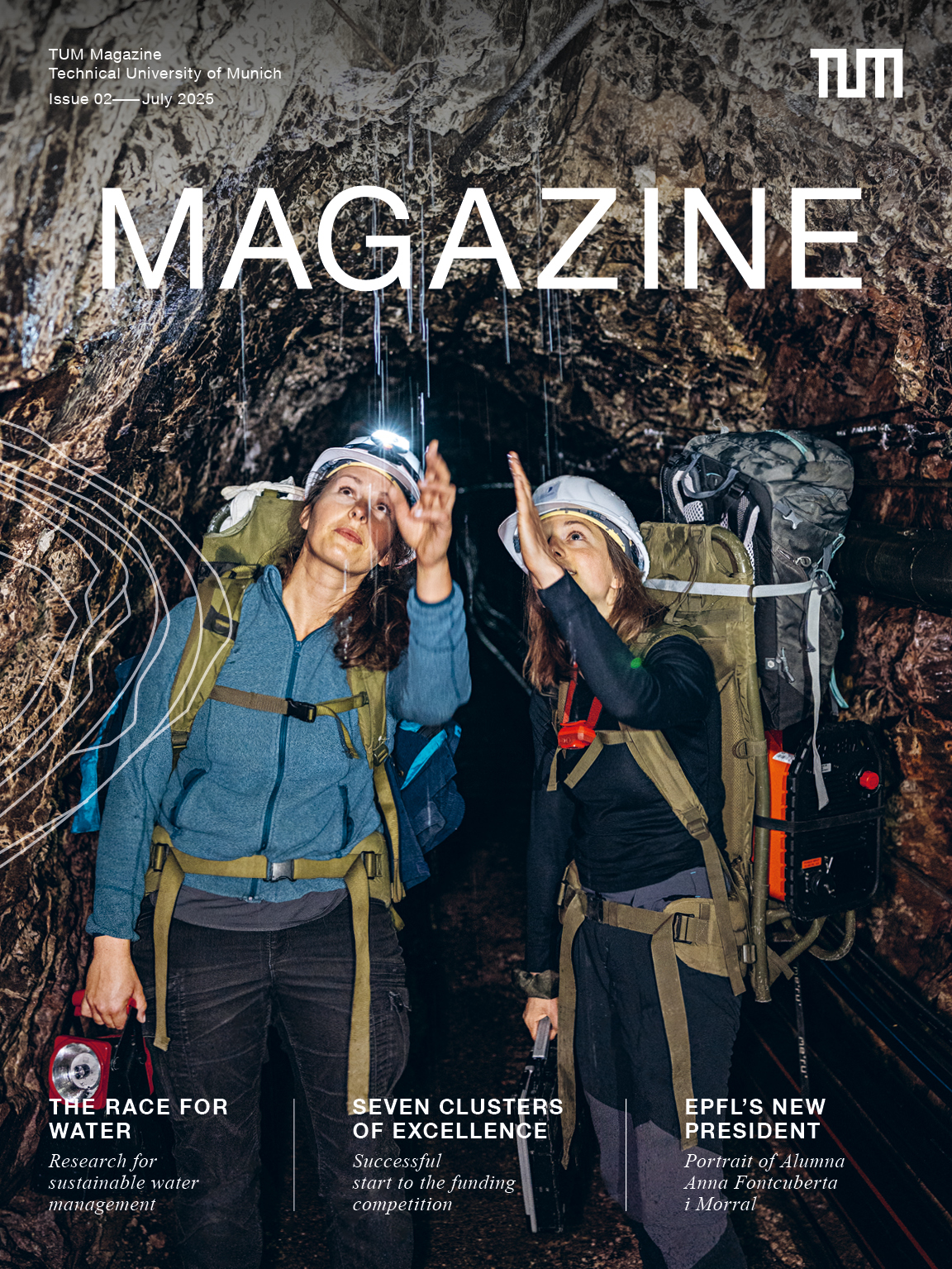 Cover image of the second issue of the new TUM Magazine