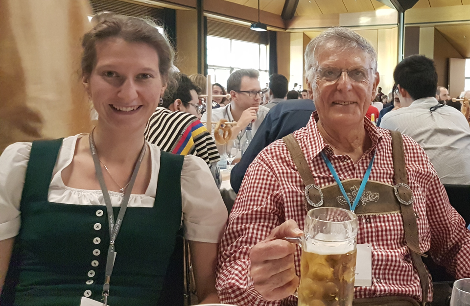 Martina Gschwendtner and Prof. Dan Shechtman 