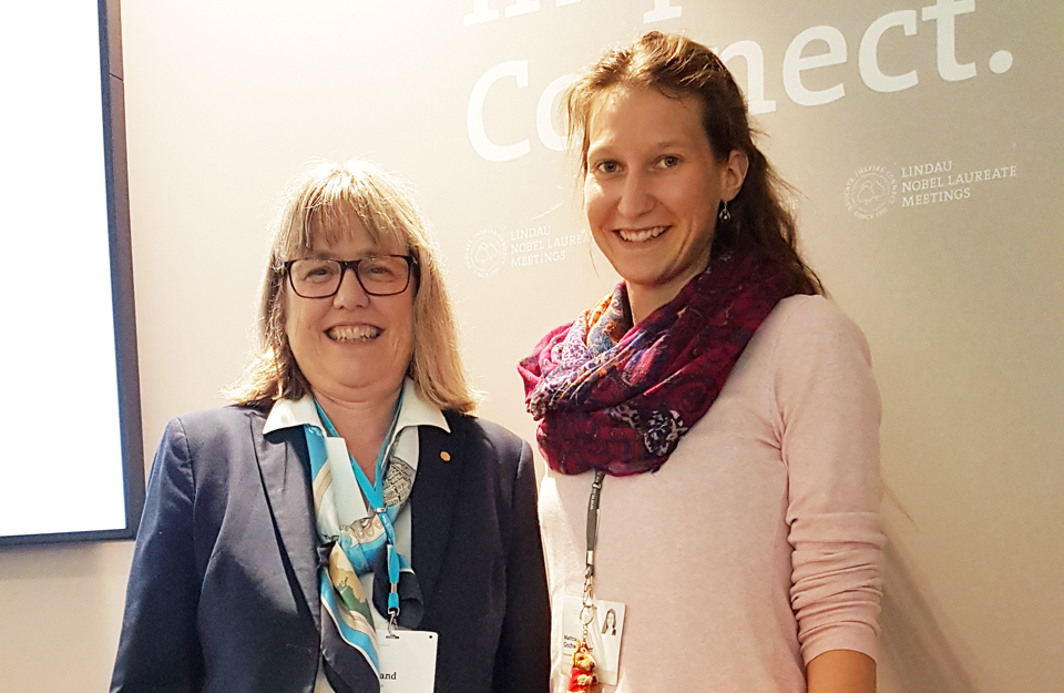 Martina Gschwendtner und Prof. Donna Strickland