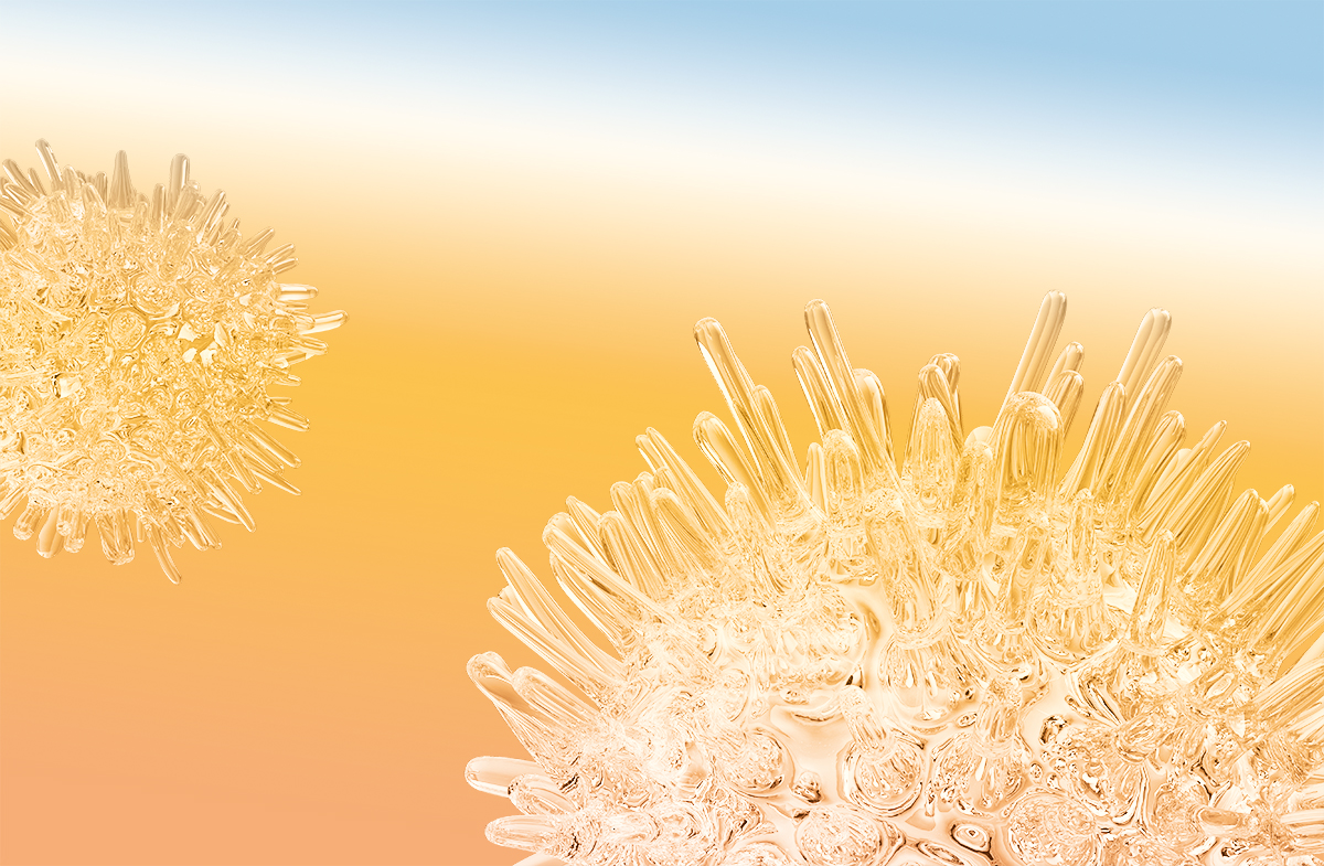 Computer generated model of a pathogen