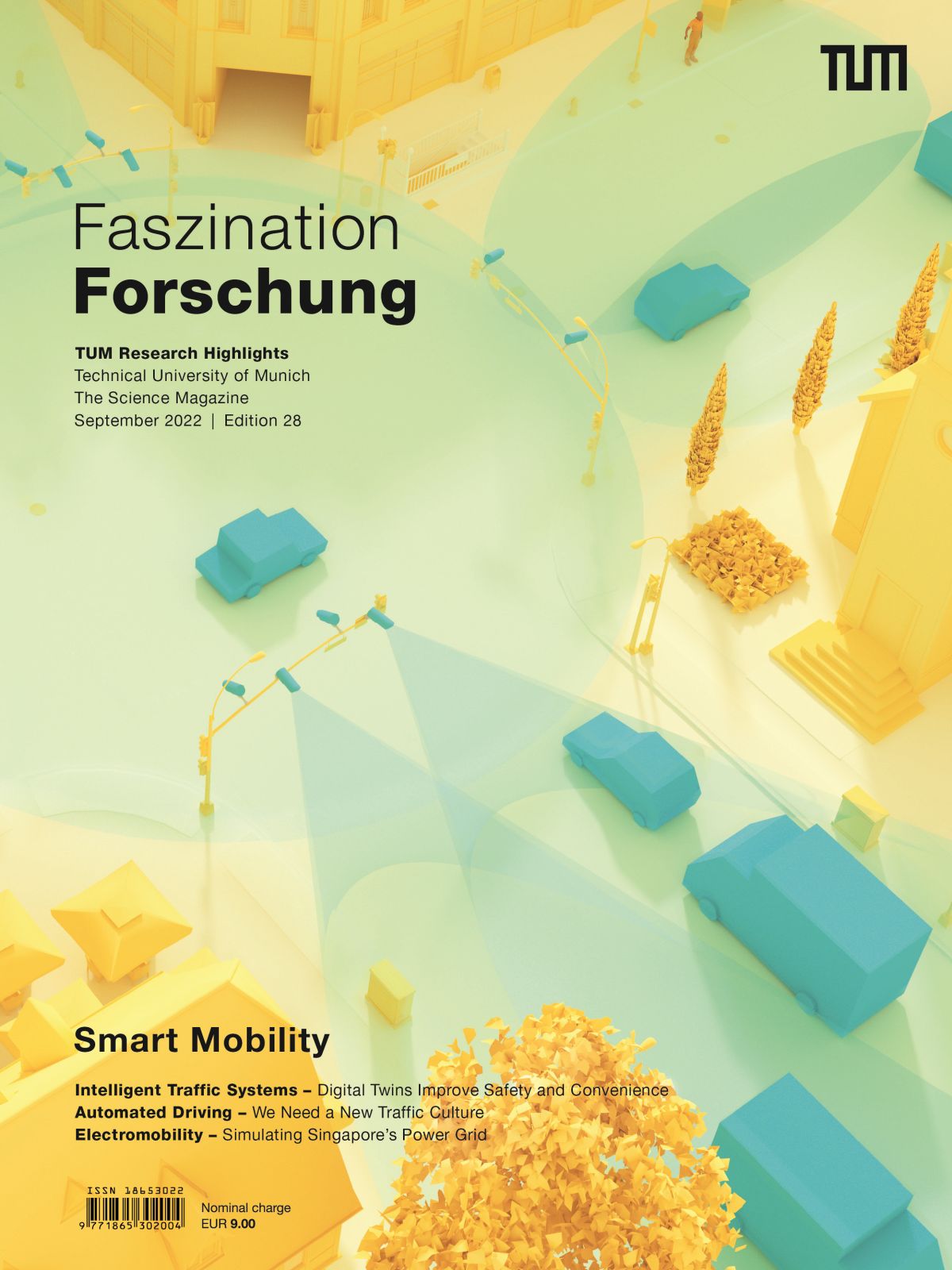 Cover page of “Faszination Forschung” magazine, edition 28