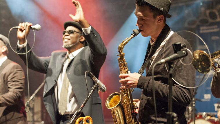 The band "Steamy Dumplings" at the Freshman Reception 2012.
