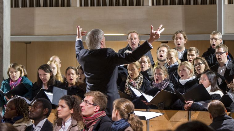A choir at the ecumenical service.